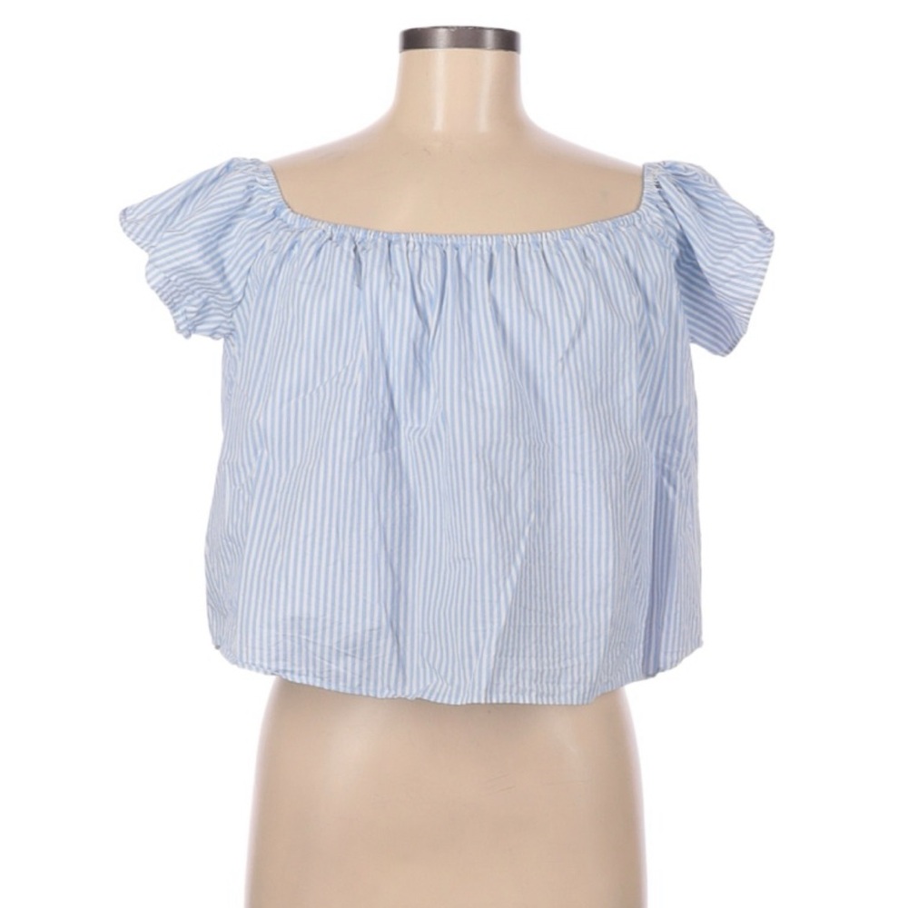 Blue Striped Top